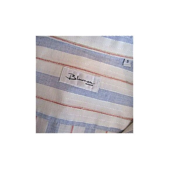 Blumer Madrid Shirt Long Sleeve Dress Shirt Button Down Striped Men's Size XL - Picture 5 of 8